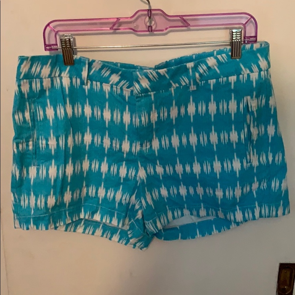 Blue & White Chino Shorts